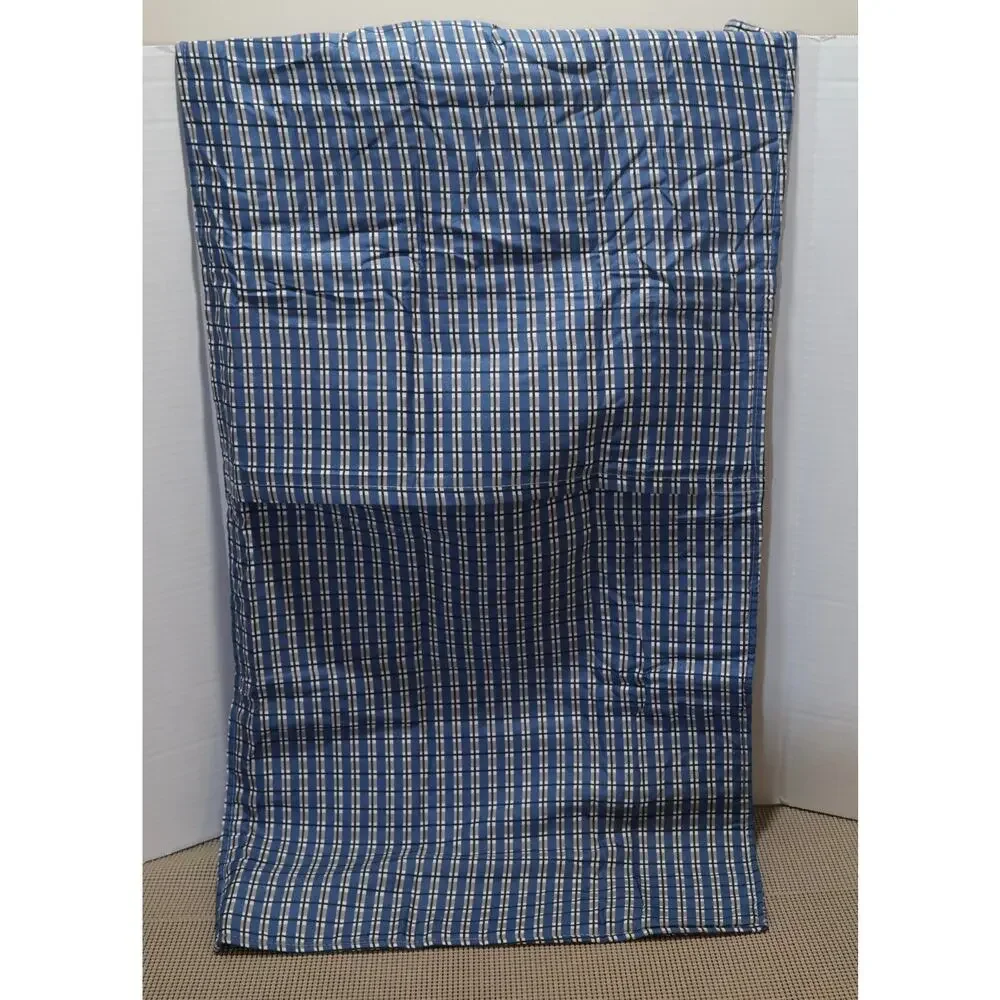 Virah Bella Phyllis Dobbs Quilted Pillow Shams Blue Geometric 20x36 Set of 2